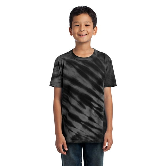 DISCONTINUED Port & Company ® - Youth Tiger Stripe Tie-Dye Tee. PC148Y