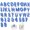 Blue, variant on 72 Pcs White Alphabet and Numbers Iron-on Letters Varsity Decorative Repair Patches Numbers 0-9 Applique Embroidered Patch A-Z Letters Iron-on for Clothing Handbags Shoes Hats By Scheam