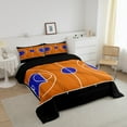 thumbnail image 3 of Erosebridal Basketball Court Bedding King Comforter Set, Ball Gaming Down Comforter Teens, Reversible, 3 of 7