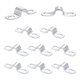 thumbnail image 1 of Uxcell 10 Paquete Abrazaderas de Tubo de Acero Inoxidable, Abrazaderas de Cable de Metal de 3/8 Pulgadas, Clips de Alambre para Conducto, Tubo, Correa de Dos Agujeros (10mm), 1 of 7