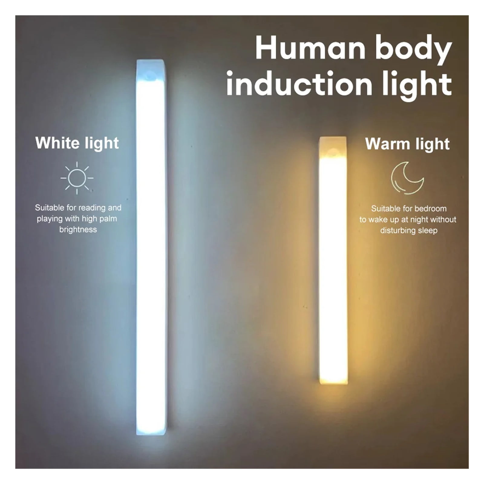 Motion Sensor Light Wireless LED Night Light, Bedroom Decoration Light Wall Stairs Kitchen Cabinet Wardrobe Corridor Light