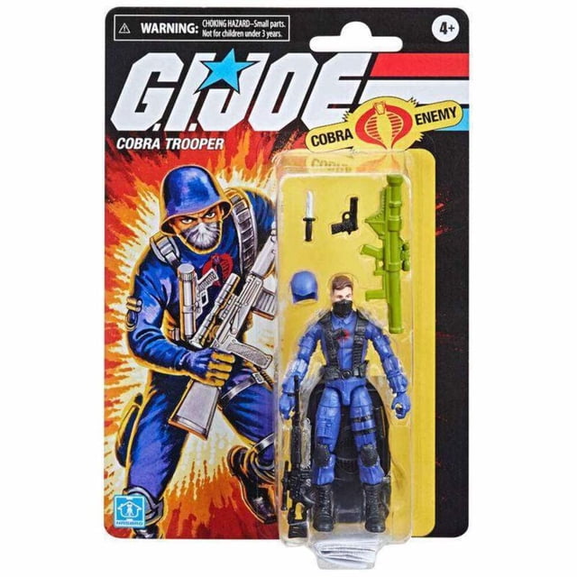 Figura de acción G.I. Joe Retro Cobra Trooper Cobra Enemy 9 cm