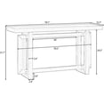 thumbnail image 2 of Contemporary Console Table with Industrial-Inspired Concrete Wood Top, Versatile Buffet Sideboard, Extra Long Entryway Table for Entryway, Hallway, Living Room, Foyer, Corridor, 2 of 3