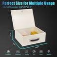 thumbnail image 6 of Fire Resistant Safe Fire Safe Box with Key Lock for Home Office Security Storage for Valuables Documents,13.2"x 11"x 5.1" Inch,White, 6 of 6