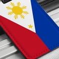 thumbnail image 6 of Philippines Country Flag Faux Leather Travel Luggage Tag, 6 of 7