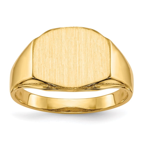 14K Yellow Gold Signet Ring Size 5