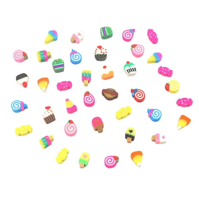 Perles en Argile Polymère DIY 200 Pcs Perles Intercalaires Colorées Perles Souples pour Bracelets