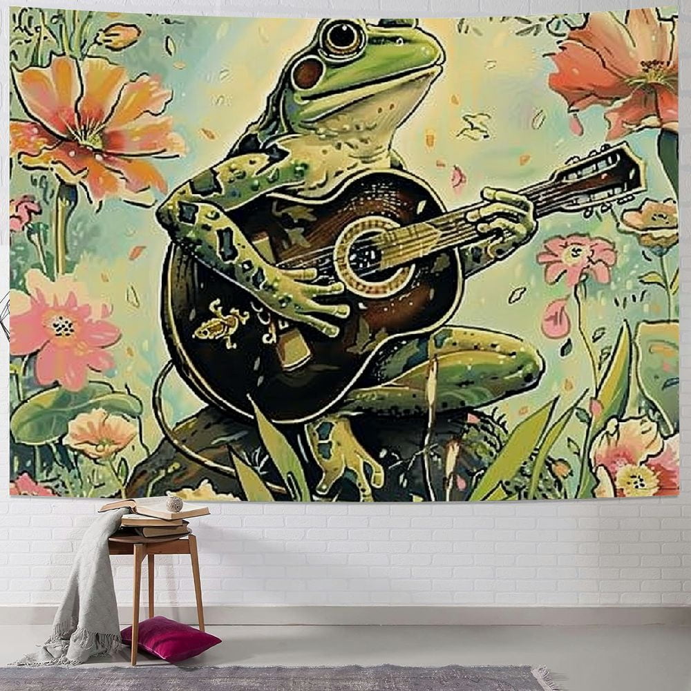 Boho Planten Tapestry Zonsondergang - 150x130cm Wandkleed Voor Slaapkamer & Woonkamer