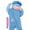 Blue, variant on Big Mouth Monster Costume Onesie for Adults – Goofy Hooded Pajamas with Comb Prop, Baggy Fit for Halloween Size S