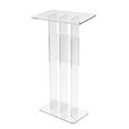 thumbnail image 4 of FixtureDisplays® Clear Podium Plexiglass Lecturn Transparent Church Pulpit Event Wedding Debate Speech School Trinity Style Easy Assebmly Required 15411, 4 of 7