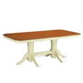 thumbnail image 2 of Vintage Dining Table Set 9 Piece - Victorian Style Table & Chairs, Double Pedestal, Saddle Brown Finish, 2 of 5