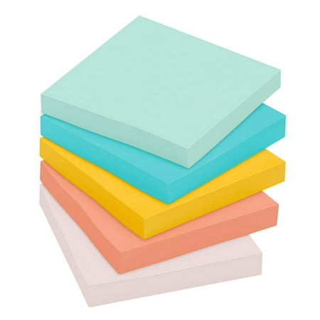 Post-it Notes Value Pack, 3 in x 3 in, Marseille Collection, 24 Pads