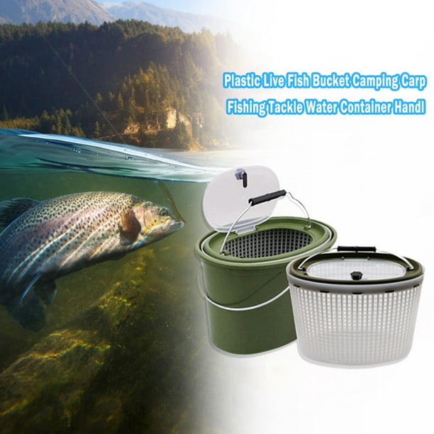 Peggybuy Portable Live Fish Bucket Outdoor Camping Fishing Tackle Storage Tool Other