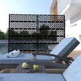 thumbnail image 5 of Outdoor Privacy Screens and Panels for Patio Metal Privacy Fence Screen with Freestanding Decorative Room Divider for Balcony Deck Garden Backyard Swimming Pool 6 FT, 5 of 7