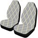 thumbnail image 1 of ABPHQTO Juego de 2 fundas de asiento de coche azulejo marroquí Quatrefoil Argyle Universal Auto asientos delanteros Protector apto para coche, SUV sedán, camión, 1 of 3