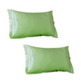 thumbnail image 1 of Clearance! Solid Color Faux Silk Pillowcase Silk No Zipper Envelope Pillow Pillow Cover, 1 of 7