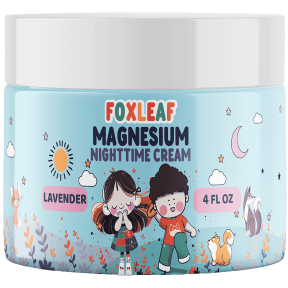 Magnesium Cream for Kids – Sleep & Relaxation with Aloe Vera, Shea Butter & Lavender – Natural, 4oz