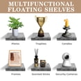 thumbnail image 4 of Sorbus Square Floating Shelf for Wall - 4 Small Shelves with Invisible Mounting Brackets for Living Room Decor, Bedroom, Bathroom Decor, Home & Kitchen - 9" Wall Shelf to Display Photos Trophies, 4 of 7