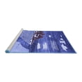 thumbnail image 2 of Ahgly Company Machine Washable Indoor Rectangle Abstract Blue Contemporary Area Rugs, 4' x 6', 2 of 4