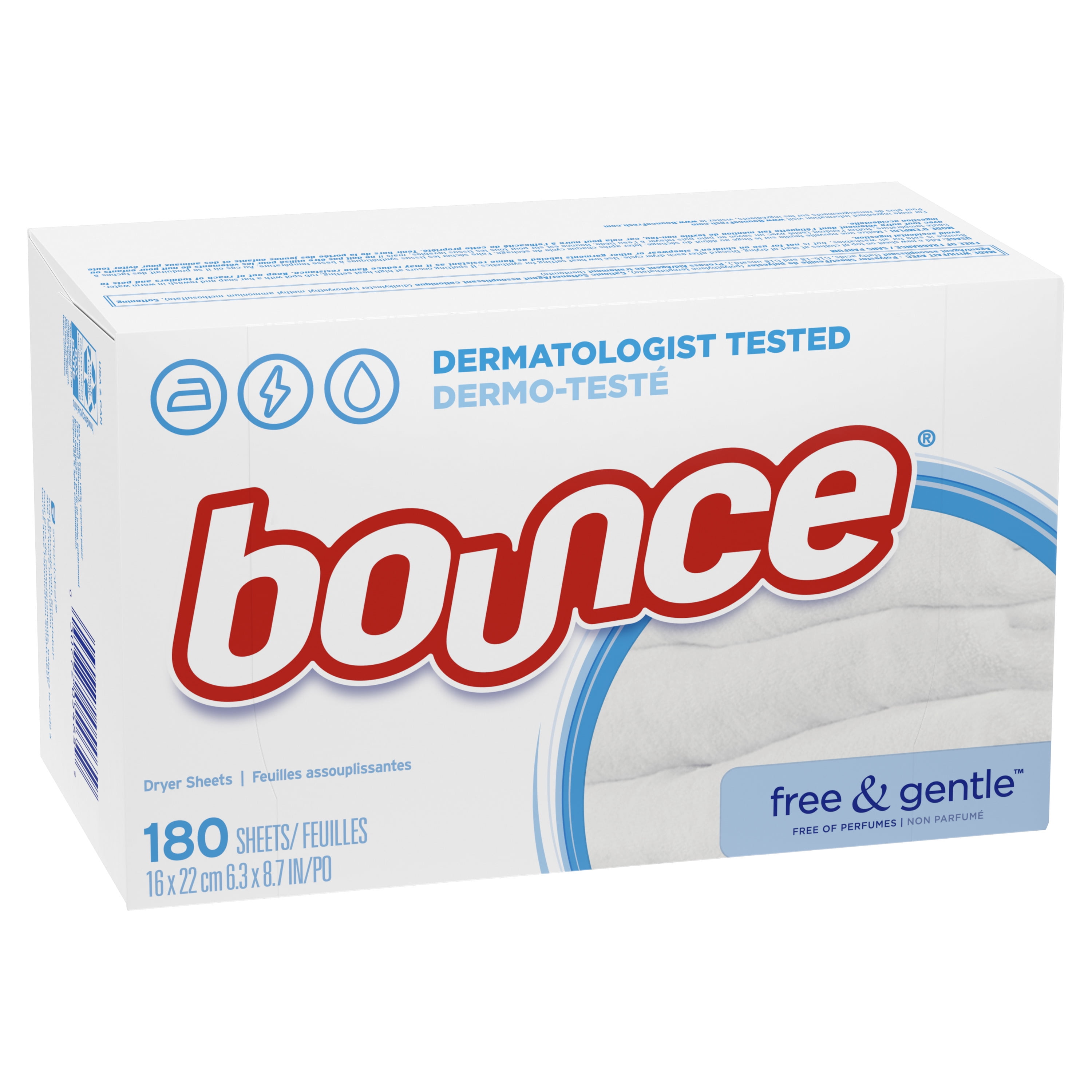 Bounce Free & Gentle Unscented Fabric Softener Dryer Sheets, 240 ct - Kroger