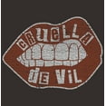 thumbnail image 2 of Men's Cruella Distressed Red Lips Logo Graphic Tee Charcoal Large, 2 of 5