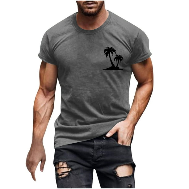 Camisas de Manga Larga para Hombres Casual Impreso Cuello Girado Abajo, Lado Dividido Botón Abajo Blusa para Al Aire Libre, Diario Y Primavera Verano