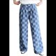 thumbnail image 2 of Pantalones Vaqueros Holgados de Pierna y Cintura Alta con Estampado de Tablero de Ajedrez para Mujer. Azul N°14, 2 of 8