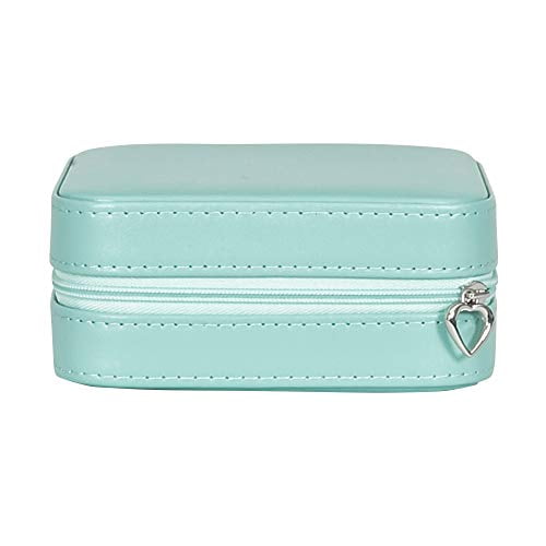Mele & Co. Josette Travel Jewelry Case in Faux Leather (Mint Green)