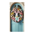 thumbnail image 2 of zhangmingg Rideau de Porte de Pâques Panneau de Bienvenue avec Lapin Coloré Œuf Suspendu pour Fête Intérieure Extérieure, 2 of 4