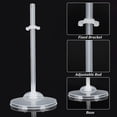 thumbnail image 4 of Support de Poupée Réglable en Plastique Transparent/support de Figurine Mini Présentoir Finition Blanche Produit : 7.3x9.8x20.5cm 36 Pcs/ensemble, 4 of 7