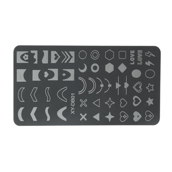 Unique Bargains 1 Pc Colorful Nail Art Stamp XY-DB01 Silver Tone