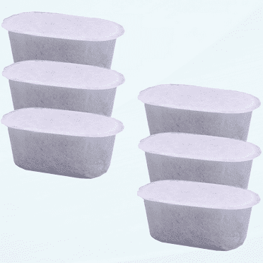 Replacement Water Filter Cartridges for Mr. Coffee Easy Measure and Dishwashable 12-Cup Coffee Makers, 2-step Filtration System with Activated Carbon and ion Exchange Resin (6 Pack)