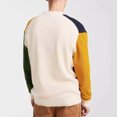 thumbnail image 4 of Casual Cardigan Sweater for Men Color Block Long Sleeve Outwear Comfy Loungewear Cozy Winter Outfits Yellow 2XL, 4 of 6
