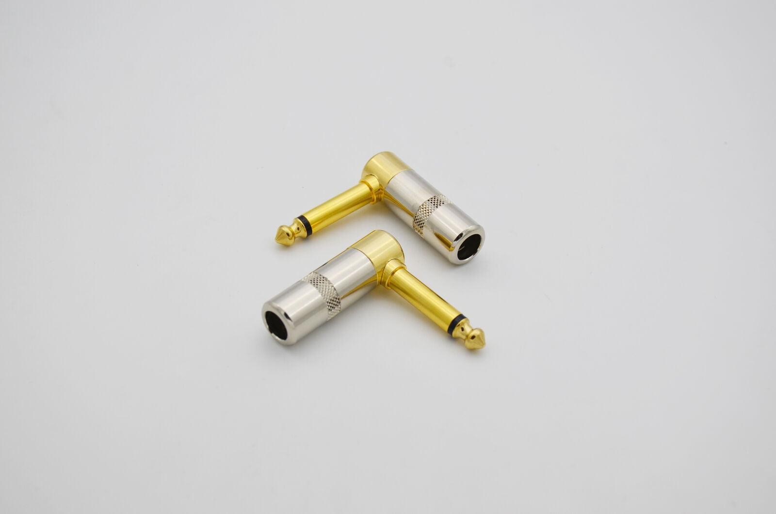 2,Speaker Cable 1/4 - 16 Gauge with Gold Right Angle Mono Plug for guitar amp