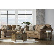 Modern Minimalist Faux Leather Loveseat 85cm for Living Room