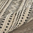 thumbnail image 6 of Lr Home Eco-Friendly Bleached Natural Black, Beige Chevron Striped 2 Feet x 3 Feet Area Rug, 6 of 10