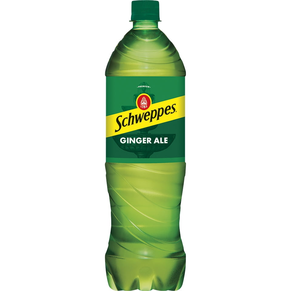 Schweppes Ginger Ale Soda, 1.25 L bottle