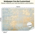 thumbnail image 3 of Peel and Stick Wallpaper Canvas White golden messy wall stucco texture Decorative wall Modern Art Wall Mural Decor Self Adhesive and Removable 100in x 144in, 3 of 7