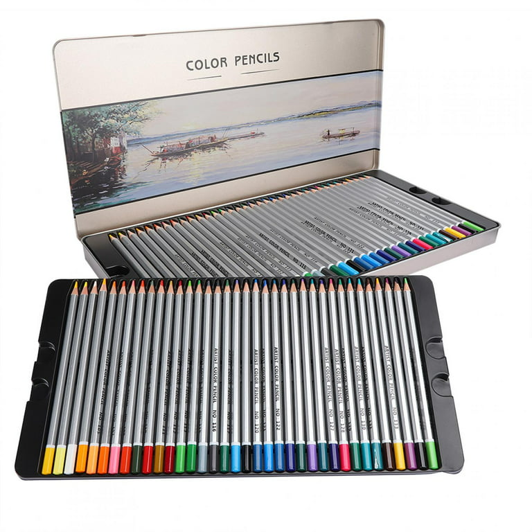 Senjay Wooden Colored Pencils,Mini Colored Pencils,Professional Drawing  Colored Pencils Set Children's Durable Wooden Mini Colorful Pencils 