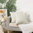 thumbnail image 6 of Unique Bargains 4 Pcs Solid Indoor Outdoor Throw Pillow Cover 18" x 18" Beige/Light Brown, 6 of 6