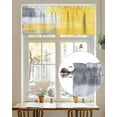 thumbnail image 7 of Abstract Graffiti Art Valances for Windows Retro Yellow Gary Street Art Valance Rod Pocket Light Filtering Short Window Treatments Curtains for Kitchen Bathroom Living Room Bedroom, 54 x 18 Inch, 7 of 7
