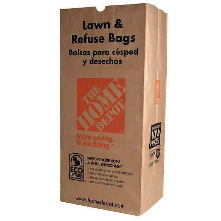 Home depot paper bags for leaves sale