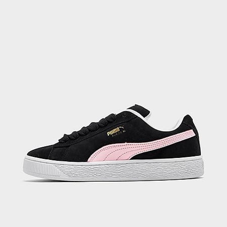 Puma Women's Suede XL Black/Whisp of Pink 9 Medium