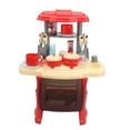 thumbnail image 3 of Simulation de Cuisine Jouet, Éco-Frienfly Économiser de l'Espace Enfants Jouet de Cuisine, Relevable pour la Maison Rouge, 3 of 8