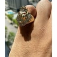 thumbnail image 3 of Dreamofdazzles Jewels 5.00 Ctw Round Cut Ruby & Diamond Men's Lion King Crown Statement Band Mens Ring 14K Yellow Gold Plated 925 Sterling Silver 925 Sterling Silver -10, 3 of 3