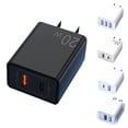 thumbnail image 4 of Chargeur Mural Rapide USB Bloc 20W Adaptateur Secteur Multi-interface PD pour Ordinateurs Portables Téléphone Intelligent Tablette PC 3C Certification de Sécurité, 4 of 9