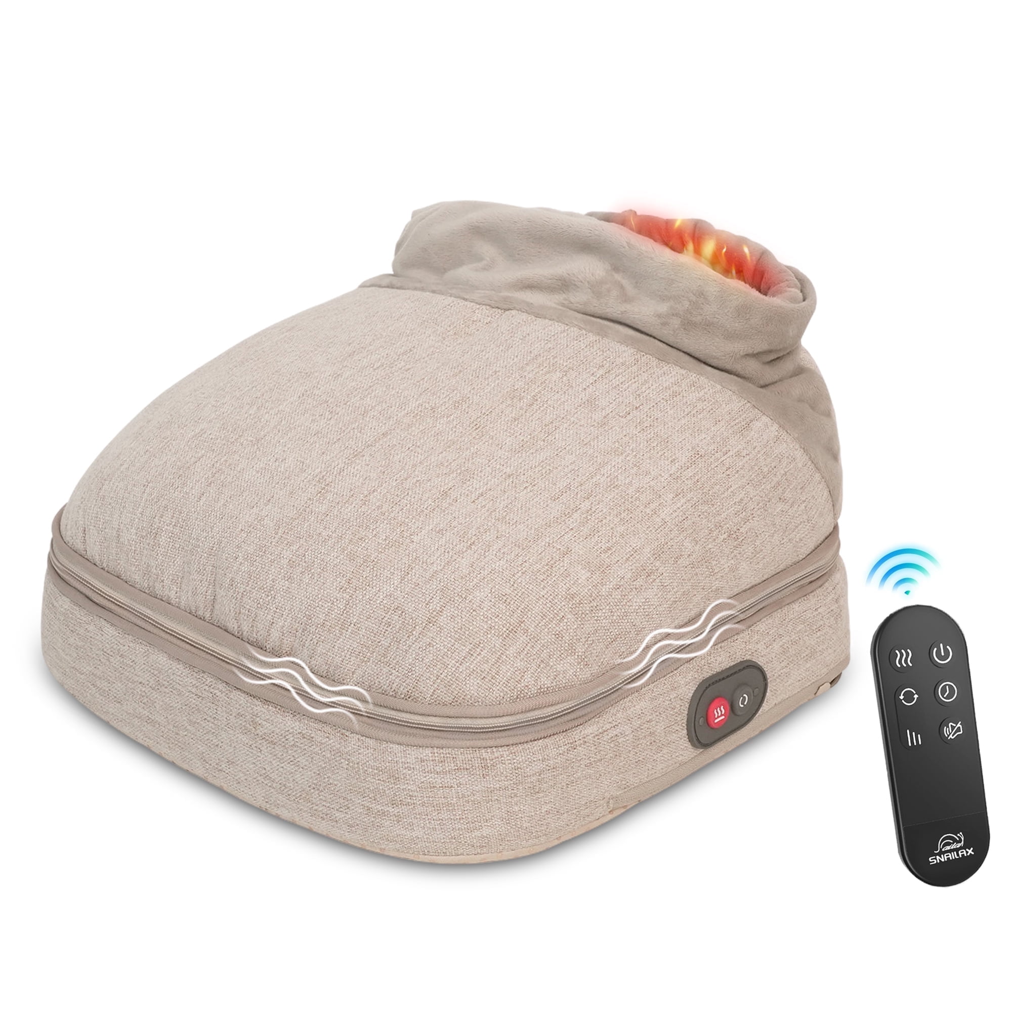 Snailax Foot Massager with Heat, Foot Warmer with 3 Vibration & 2 Heating