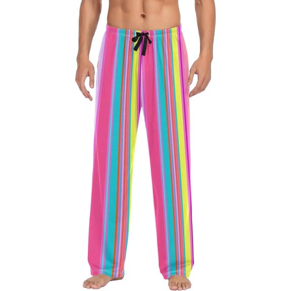 GZHJMY Mexican Serape Pajama Pants for Men, Lounge Pants Lightweight Men Pajama Bottoms with Drawstring Pockets, Christmas New Year Birthday Gifts, Small