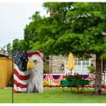thumbnail image 3 of Garden Flag Yard Decoration, North Bald Eagle Patriotic Stars Stripes America Memorial Day Independence Day USA Flag Double-sided Polyester House Banner for Home Outdoor Decor, 12" x 18", 3 of 4