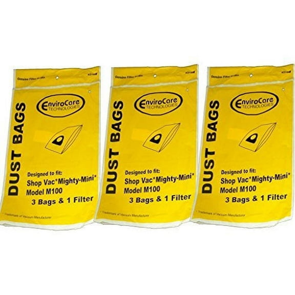 EnviroCare Replacement Vacuum Bag For 9010600 / 831SW (2 Pack)